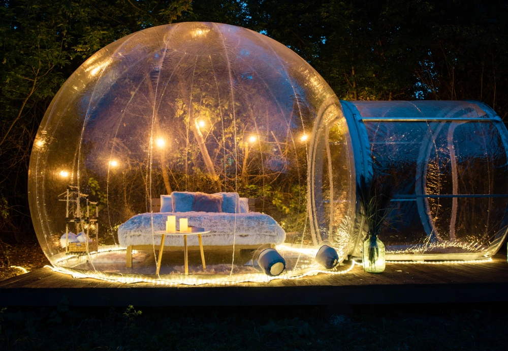 outdoor bubble tent